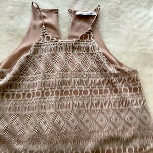 Halter Cut Aztec Print Tank